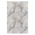 thumbnail image 4 of Grey White Marble Blackout Curtains 2 Panels Set Grommet Drapes for Bedroom Living Room W55xL84, 4 of 6