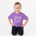 thumbnail image 4 of Five Floral 5th Birthday Shirt for Toddler Girls Fifth Birthday Outfit Purple Shirt 4T, 4 of 4
