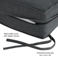 thumbnail image 4 of Greendale Home Fashions Outdoor 2-Piece Reversible Deep Seat Cushion Set, Carbon, 4 of 8