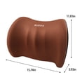 thumbnail image 3 of Car Lumbar Support Pillow for Office Chair, Memory Foam Back Support for Driving Fatigue Back Pain Relief, Back Pillow for Car Seat, Office Chair, Gaming Chair, Truck Seat, 3 of 8