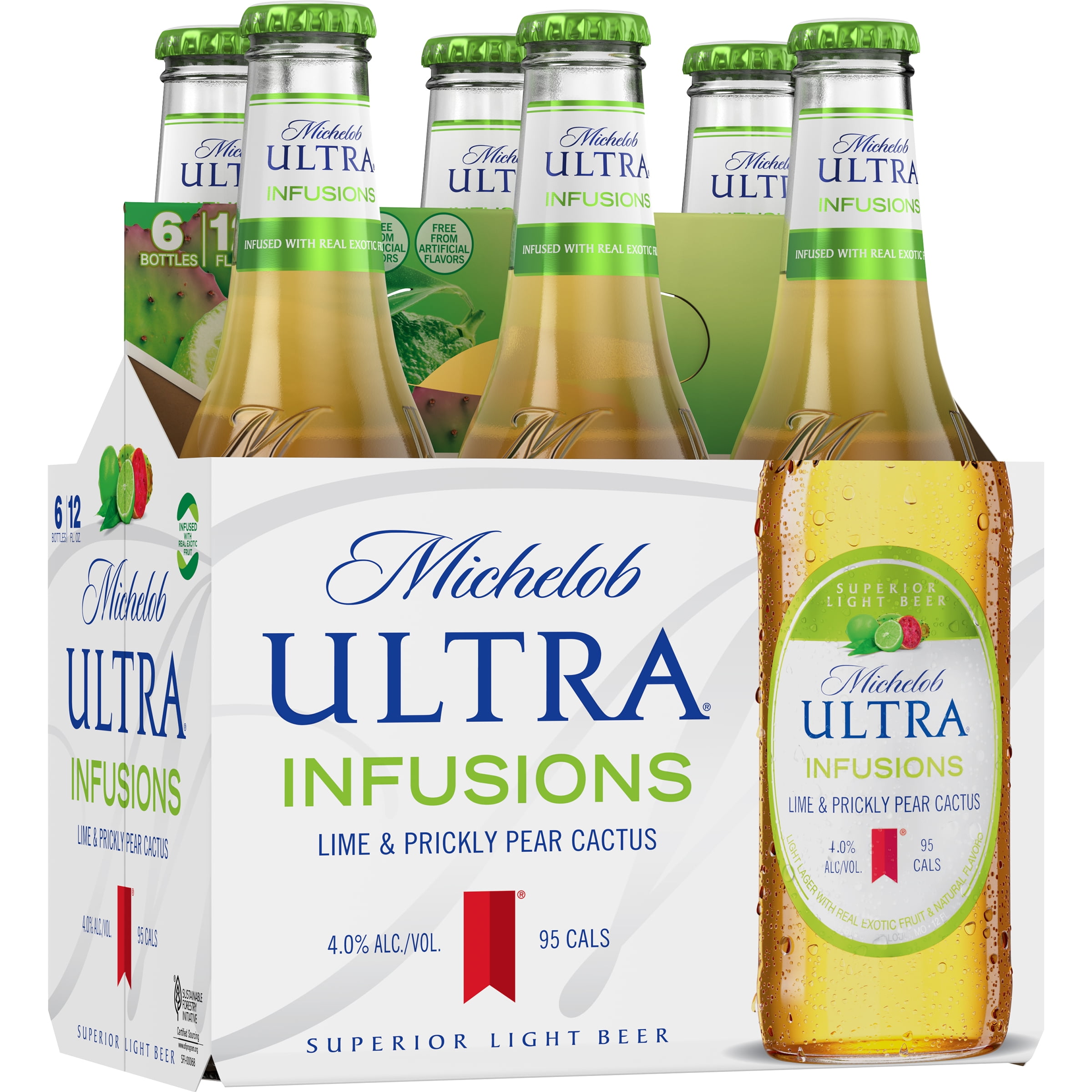 Michelob Ultra® Lime Cactus Light Beer 6 Pack 12 Fl Oz Bottles