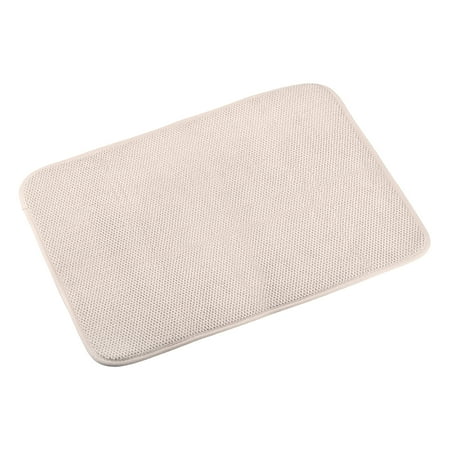

Uxcell Dish Drying Mat 2pcs Microfiber Ultra Absorbent Dish Drying Pad Dish Drainer Mat for Kitchen Countertop-Beige