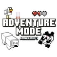 thumbnail image 2 of Men's Minecraft Adventure Mode Bears  Graphic Tee White 2X Large, 2 of 5