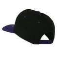 thumbnail image 3 of Greek Alphabet RHO Embroidered Two Tone Cap - Black Purple OSFM, 3 of 5