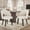 White, variant on S-HOME Mid Century Modern Dining Chairs Set of 2, Solid Wood Legs, Curved Back, Upholstered, for Kitchen/Dining Room