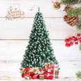 thumbnail image 2 of Topbuy 6FT Lifelike Xmas Tree Lush Snowy Christmas Tree W/ 1000 PVC Branch Tips, 2 of 10