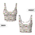 thumbnail image 5 of Picia Pig And Watermelon Sports Bra for Women,Padded Strappy Sports Bras Medium Support Yoga Bra with Removable Cups,Running Yoga Bra-Medium, 5 of 9