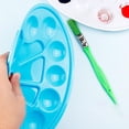 thumbnail image 2 of OULII 8Pcs Assorted Color Painting Pallet Trays Plastic Pigment Mixers for Art and Crafts Use, 2 of 4