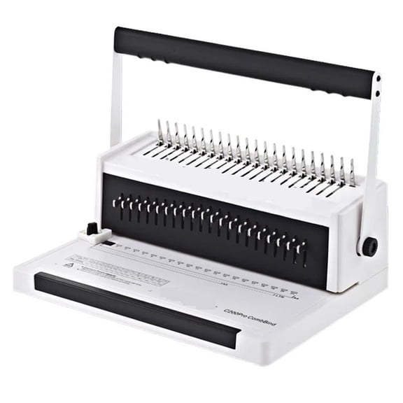 A4 Paper Wire Binding Machine C200PRO Rubber Ring Binding Machine Clip Text Book Comb-Type Full Drill Punching Machine 1pc ,Easy to Use