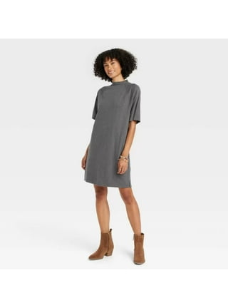 Women's Short Sleeve Midi T-shirt Dress - Universal Thread™ Brown