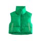 thumbnail image 5 of Sunloudy - Chaleco corto cálido de invierno para mujer, sin mangas, cuello alto, chaleco acolchado ligero de doble cara Sunloudy moda, 5 of 6