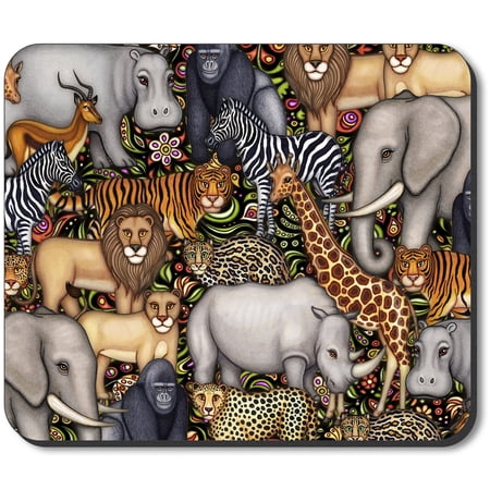 Art Plates Mouse Pad - Jungle Animals price history on PriceWatchPro