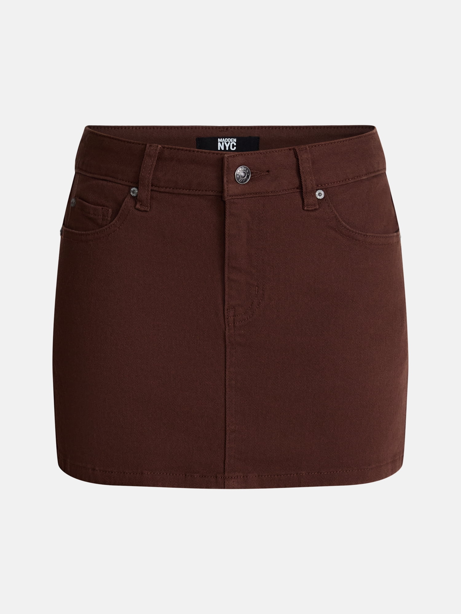 Madden NYC Women's Twill Mini Skirt, Sizes XXS-XXL