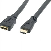 Sanoxy CBLR-HM109-1225 25 ft. CL2 Rated HDMI Male to Female Extension Cable with Ethernet - 24AWG - Black