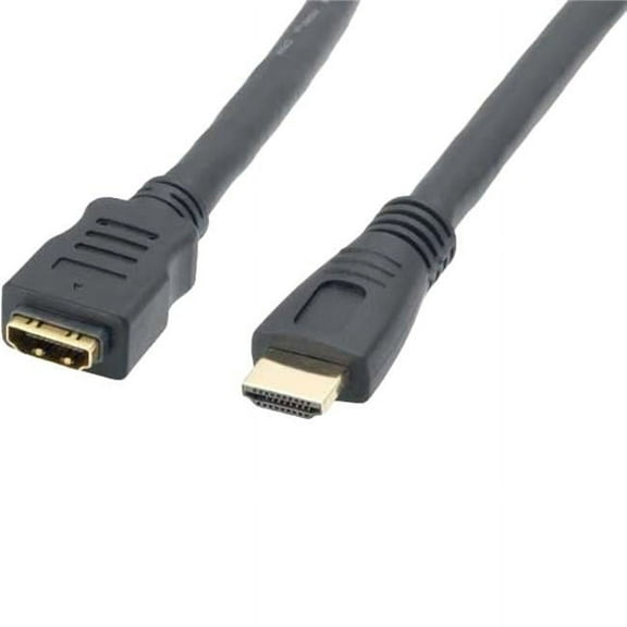 Sanoxy CBLR-HM109-1203 3 ft. CL2 Rated HDMI Male to Female Extension Cable with Ethernet - 24AWG - Black