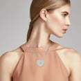 thumbnail image 6 of Cubic Zirconia Heart Necklaces for Women - CZ Heart Pendant Necklaces - Unique Statement Love Sparkling Cubic Zirconia Jewelry 20 Inches - Anniversary Wedding Birthday Christmas Gifts for Women, 6 of 13
