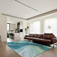 thumbnail image 2 of Blue Water Marble Area Rug Turquoise Abstract Rugs Living Room For Bedroom Dining Home Office Soft Rugs Carpets, 2 of 7