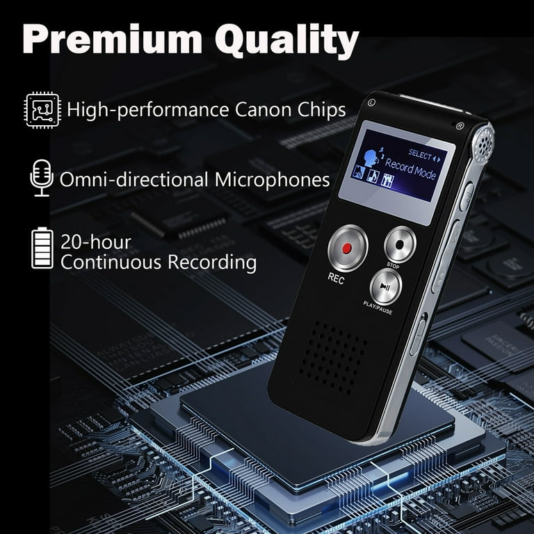 Kebidumei multifunctionele digitale audio voice recorder dictafoon
