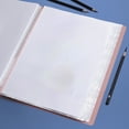 thumbnail image 4 of Weloille A4 File Folder 80 Page Plastic Document Organizer, Transparent Waterproof Wear Resistant Storage Bag, Large Capacity for Office Home Business File Classification, 4 of 6