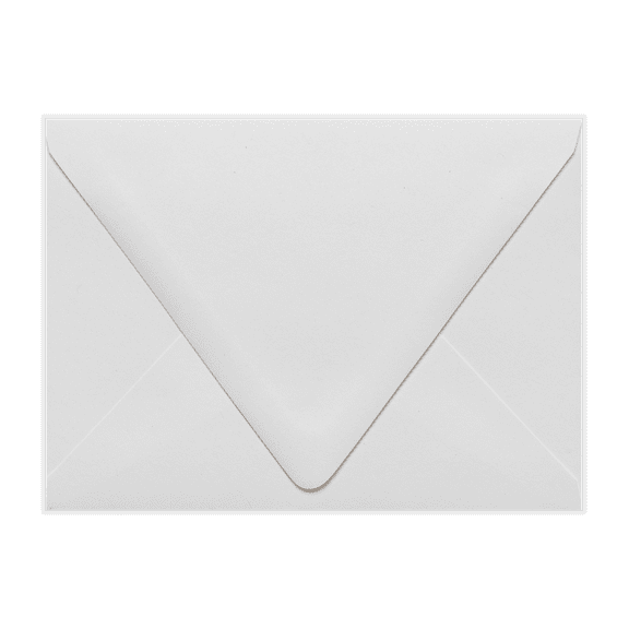 LUXPaper A6 Contour Flap Invitation Envelopes, 4 3/4 x 6 1/2, 80 lb. White, 250 Pack