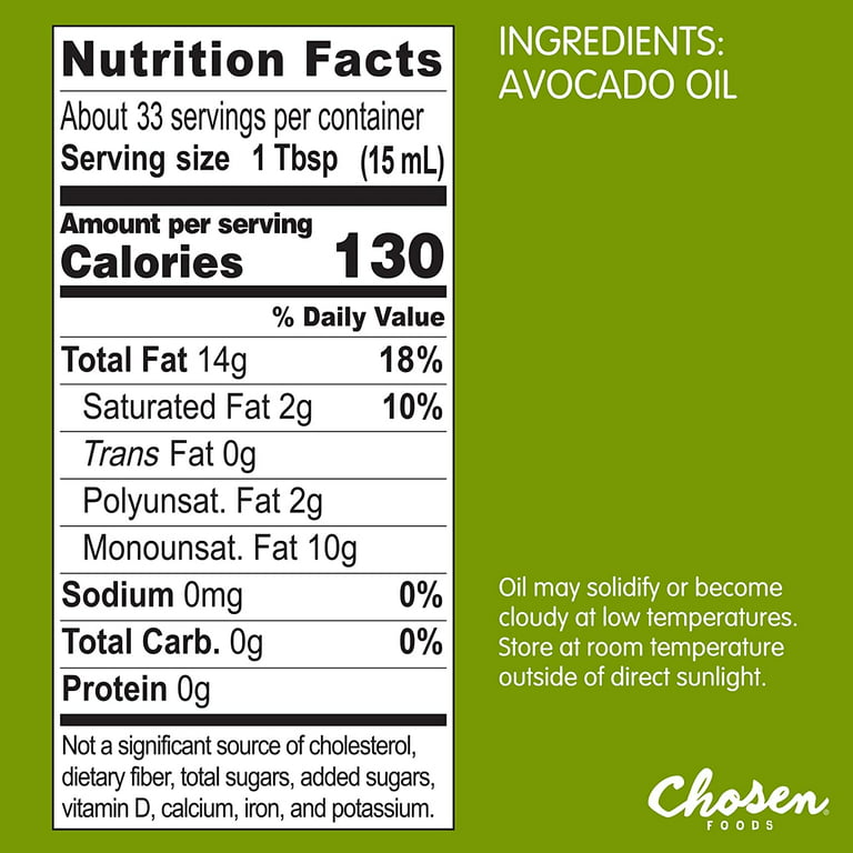 Sonoma Pantry 100% Pure Avocado Oil: Calories, Nutrition Analysis & More