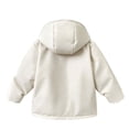 thumbnail image 4 of Auroural Boys Winter Coat Size 7/8 Children's Winter Solid Color Long Sleeves Hooded Zipper Quilted Coat Keep Warm Coat Kids 3-12 Year, 4 of 5