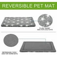 thumbnail image 3 of Fancy Dog Bed Mat, Pet Bed Pad Reversible (Cool & Warm), Machine Washable Crate Pad, Pet Sleeping Mat for Small to XXX-Large Dogs, Grey, Star Pattern,XXL (48inch X30inch X1.1''), 3 of 6