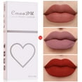 thumbnail image 3 of HHBEAUTY 3 Colors Matte Lip Mud,Velvet Lip Gloss Set Multi-Purpose Matte Lipstick, Waterproof Long Lasting Non-Sticky Gloss Smooth Pack Of 3 Lip Gloss Blush Makeup Set For Lips And Face, 3 of 3