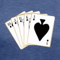 thumbnail image 3 of CafePress - Ace Spades Flush T Shirt - Womens Tri-blend T-Shirt, 3 of 4