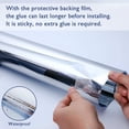 thumbnail image 2 of 45x200cm Película Adhesiva para Ventanas Antideslumbrante Efecto Espejo Unidireccional para Ventana Papel de Espejo Anticalor Hoja de Espejo Opaco Unidireccional Protección Solar Anti-UV Plata, 2 of 4