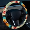 thumbnail image 2 of Flower Butterfly 14.5 Inch Printing PVC Leather Car Wheel Cover Auto Accessories Steering Wheel Cover, 2 of 6