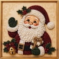 thumbnail image 5 of Vostella Christmas Pearl Diamond Painting DIY Art Kit , Complete 5D Christmas Pearl Bead Art Craft forHome Wall Table Display, Festive Diamond Painting Kit for Holiday Party Decoration Gift, 5 of 8