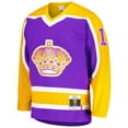 thumbnail image 2 of Men's Mitchell & Ness Dave Taylor Purple Los Angeles Kings  1980/81 Blue Line Player Jersey, 2 of 5