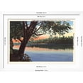thumbnail image 5 of Art.com Wabash River, Terre Haute, Indiana Art Print, White Frame Wall Art, 44" x 32", 5 of 5