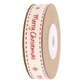 thumbnail image 4 of 1 Roll Christmas Theme Gift Packing Ribbon Printing Clothing Edging Cotton Belt, 4 of 9