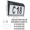 thumbnail image 2 of Placas de dirección para casa con energía solar, número de casa para exterior, señal de dirección LED impermeable al aire libre, con tornillos, 2 of 6