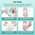 thumbnail image 6 of Bunion Corrector for Women Men Big Toe, Adjustable Knob Bunion Splint for Bunion Relief, Orthopedic Toe Straightener with Anti-slip Heel Strap, Suitable for Left and Right Feet (1PC), 6 of 9