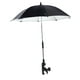thumbnail image 1 of Sombrilla para silla de playa con clip para cochecito de golf, piscina y patio. Negro, 1 of 8