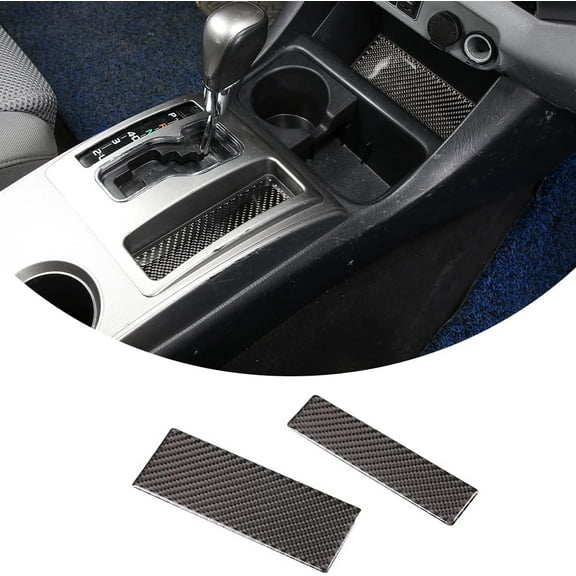 TINKI Soft Carbon Fiber Car Center Control Gear Shift Mat Sticker Trim Fit For Toyota Tacoma 2011 2012 2013 2014 2015
