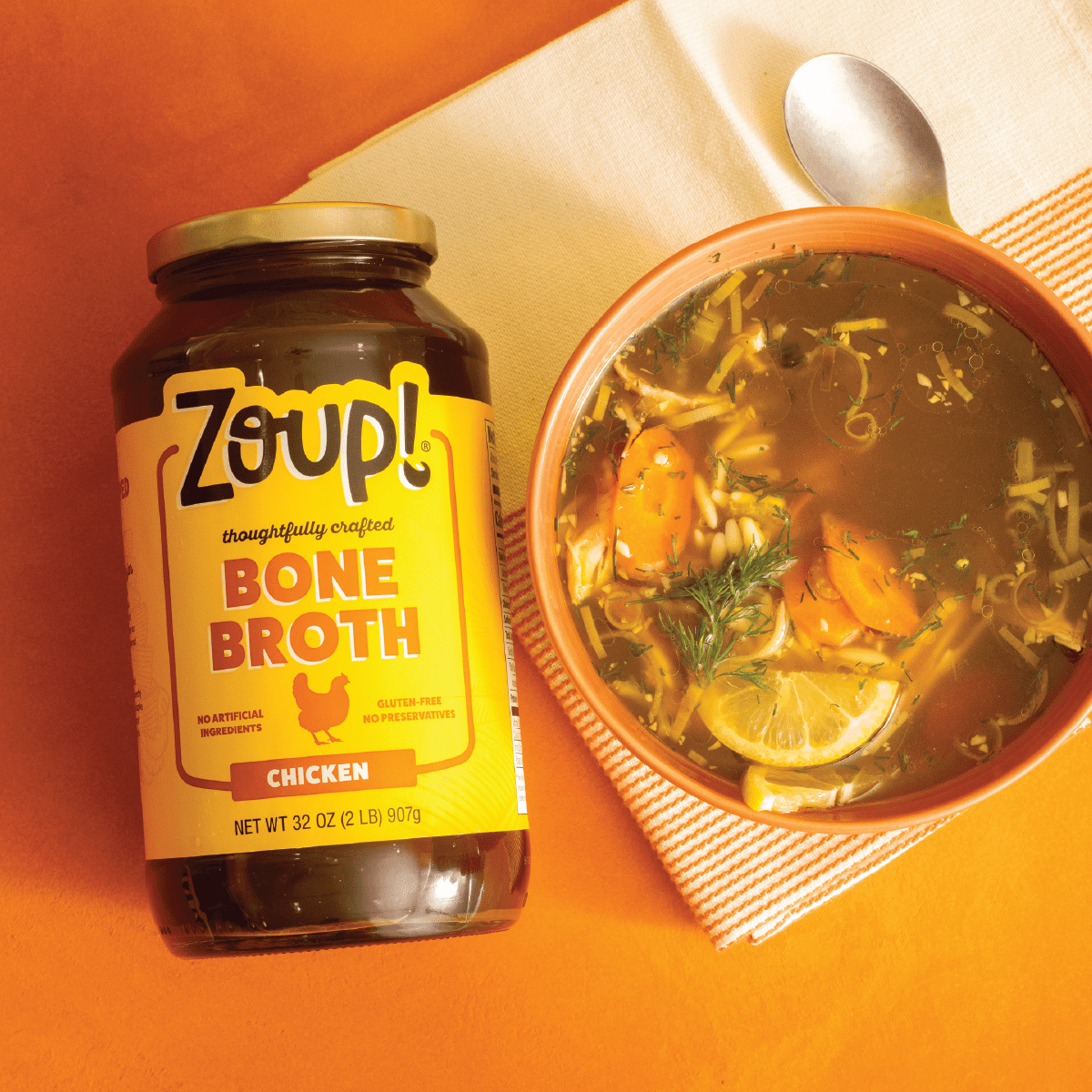 Zoup! Good, Really Good Chicken Bone Broth, Shelf-Stable, 32 oz