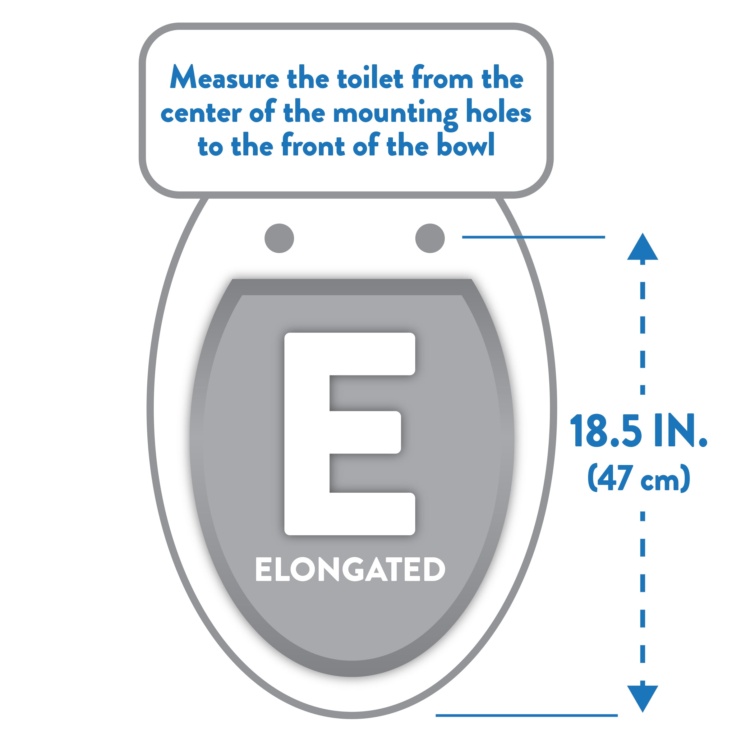 Ginsey Elongated Soft Cushion Toilet Seat, Black