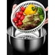 thumbnail image 4 of Escurridor de de material acero inoxidable, colador de secado capacidad, de verdura sistema de drenaje de tazón para perfecl Escurridor de ensalada, 4 of 8