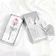 thumbnail image 4 of 1 Pc Silver Rod Pink Flower Crystal Rose Creative Wedding Gift Small Gift Home Garden Festive Party Supplies, 4 of 6