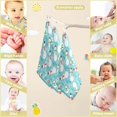 thumbnail image 3 of SKYSONIC Winter Snowman Baby Muslin Washcloths Face Towel, 3 PCS Christmas Burp Cloths Cotton Wipes Infant Wash Cloth for Newborn Boys Girls 12"x12", 3 of 7