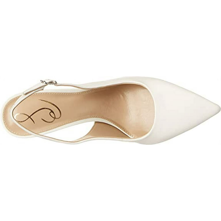 Dressy Sam Edelman Hazel Sling Bright White Pointed Toe Stiletto