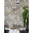 thumbnail image 3 of Dundee Deco 3D Wall Panels - Cladding, Grey Gold Stone Look Wall Paneling, Styrofoam Facing for Interior and Exterior Applications, DIY, Set of 10, Covers 54 sq ft, 3 of 10