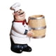 thumbnail image 4 of 2 Uds Estatua De Dibujos Animados Escultura Cocinero Decoración Gloria Figurita de chef, 4 of 9