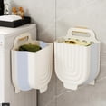 thumbnail image 4 of Wall Mounted Foldable Laundry Basket Hamper, Large Capacity Slim Space-Saving Dirty Clothes Storage Bin with Ventilation Holes for Bathroom Laundry Room Apartment Dorm, 4 of 6