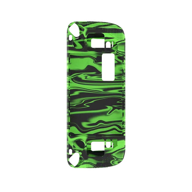 Funda protectora de silicona antideslizante para consola de juegos Steam Deck (verde camuflaje) Likrtyny Accesorios electrónicos