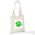 thumbnail image 6 of CafePress - Green Paw Print Tote Bag - Unisex Canvas Tote Bag, Beige, 1-Piece, 6 of 6